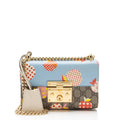 Gucci GG Supreme Les Pommes Padlock Small Shoulder Bag