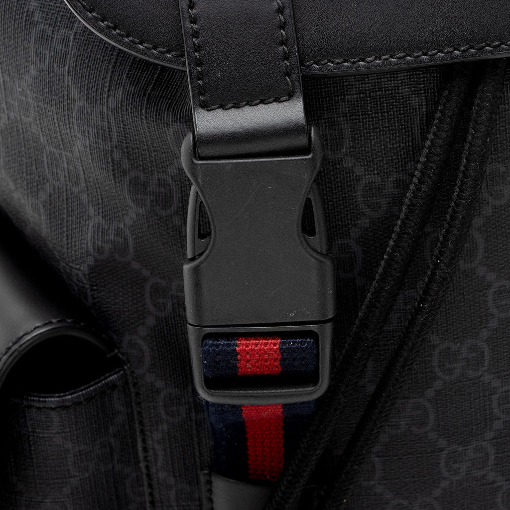 Gucci GG Supreme Medium Flap Backpack (SHF-NNj9Jx)