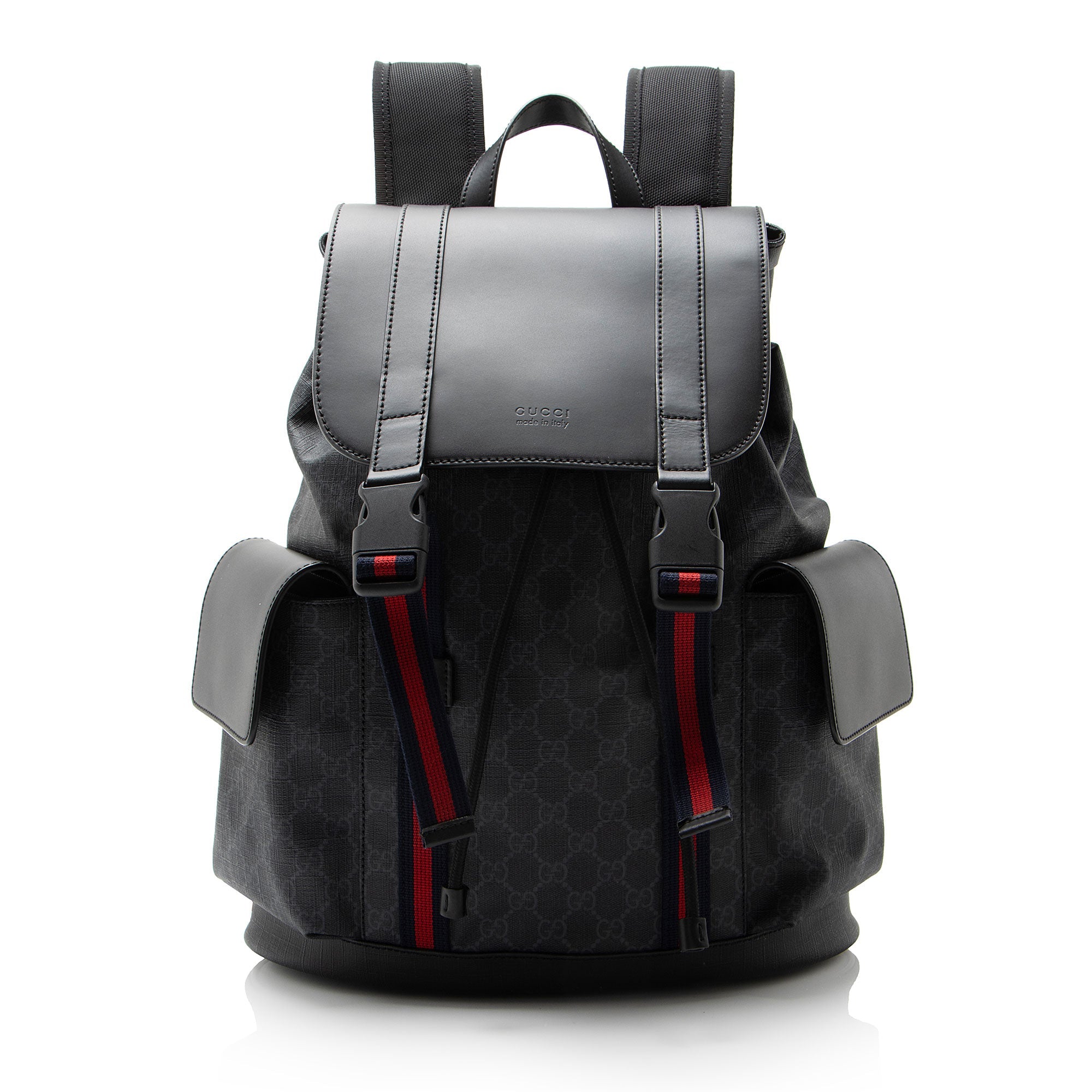 Gucci GG Supreme Medium Flap Backpack