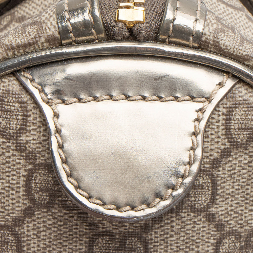 Gucci GG Supreme Metallic Leather Joy Small Boston Bag