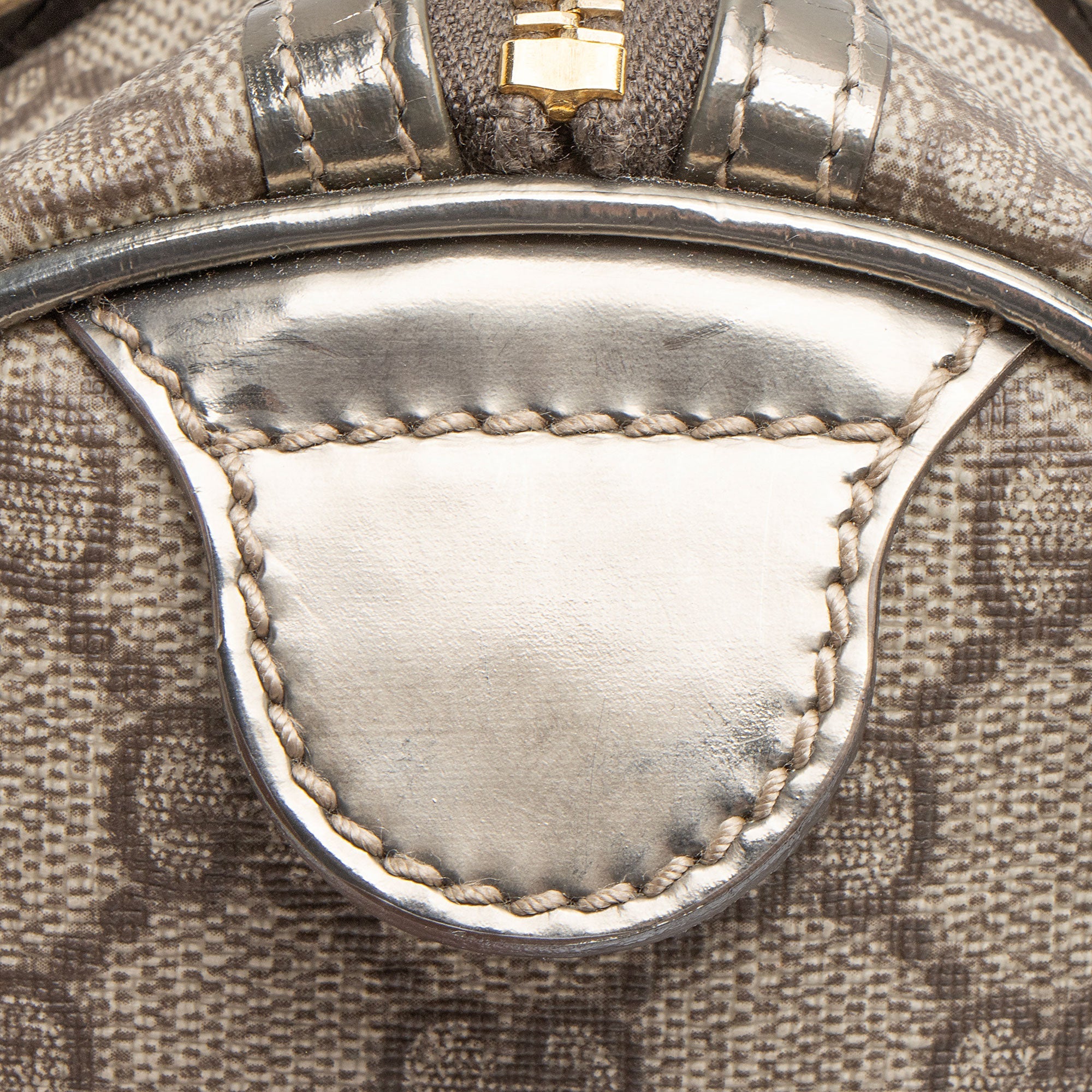 Gucci GG Supreme Metallic Leather Joy Small Boston Bag