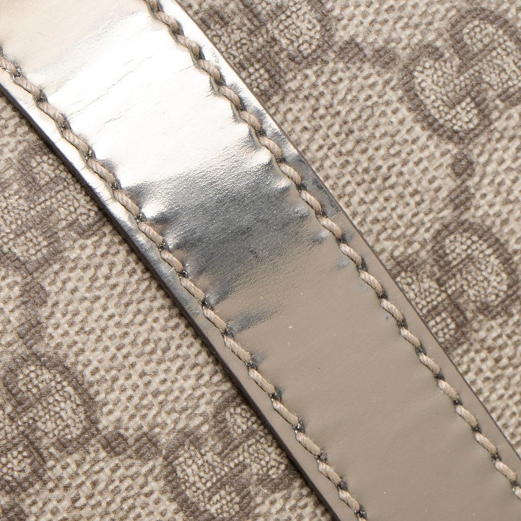 Gucci GG Supreme Metallic Leather Joy Small Boston Bag