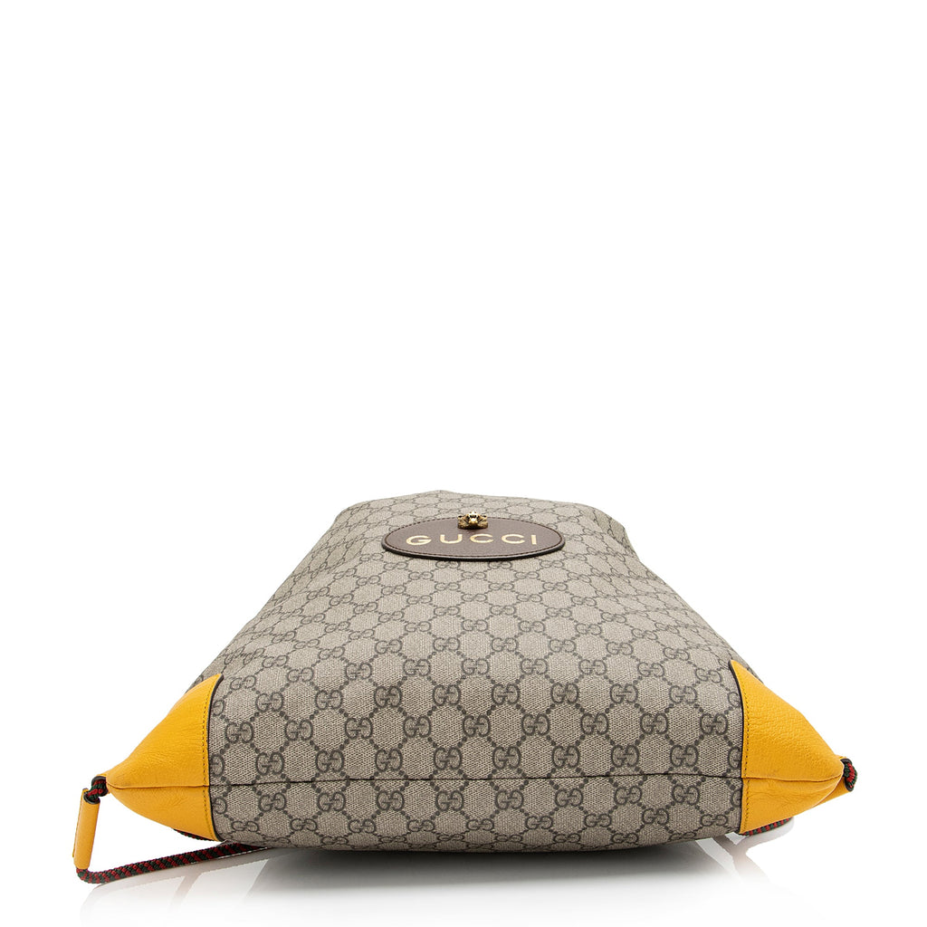 Gucci GG Supreme Neo Vintage Drawstring Backpack (SHF-23809)