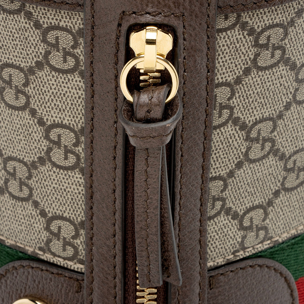 Gucci GG Supreme Ophidia Barrel Shoulder Bag
