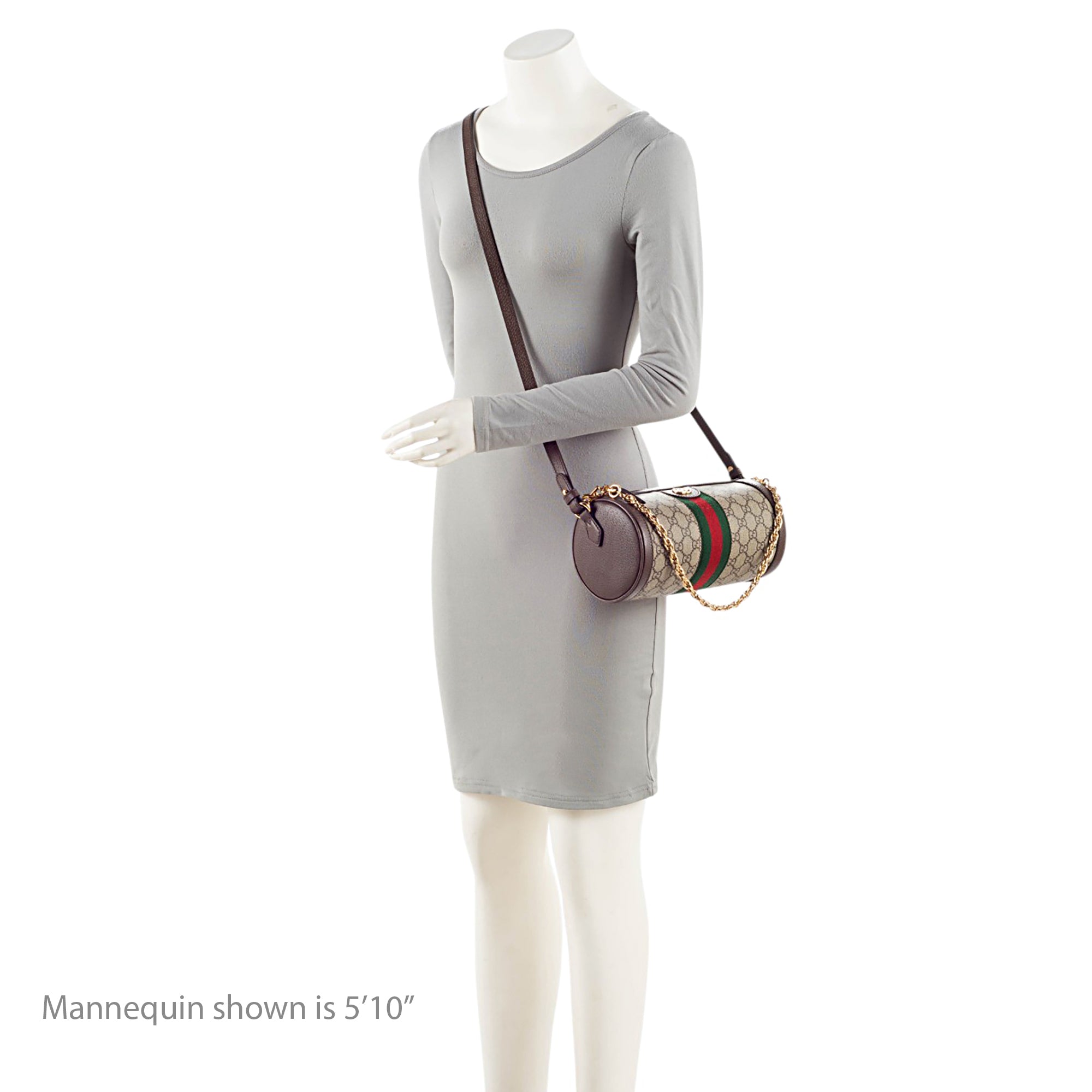 Gucci GG Supreme Ophidia Barrel Shoulder Bag