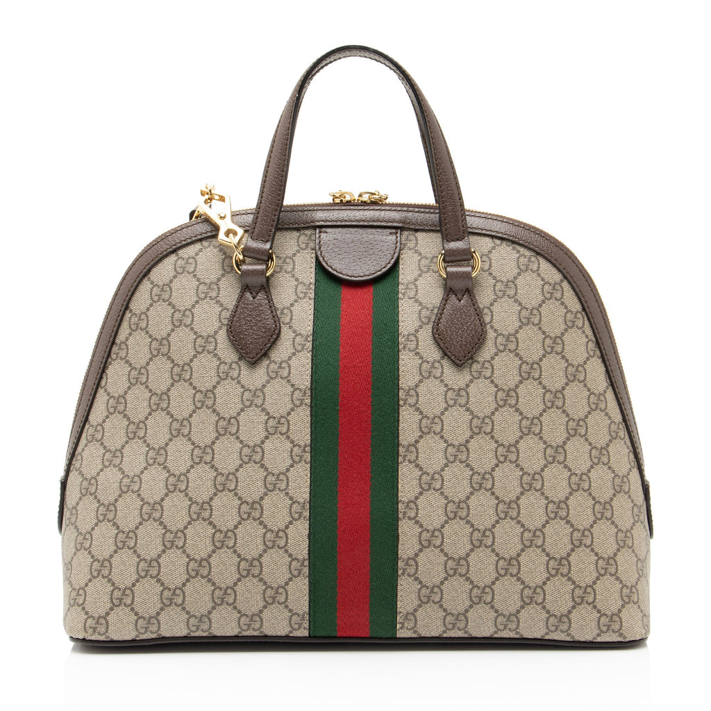 Gucci GG Supreme Ophidia Dome Medium Satchel