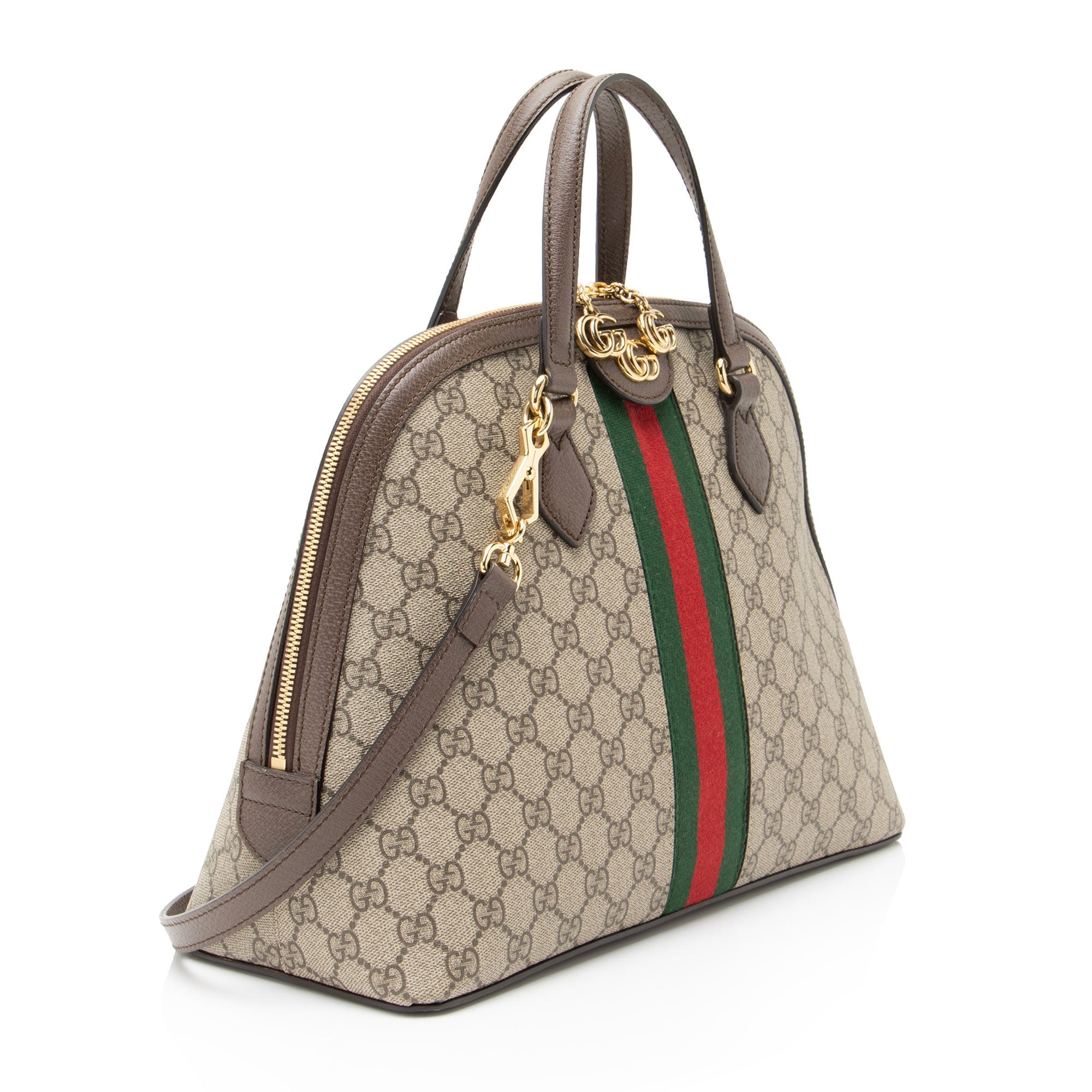 Gucci GG Supreme Ophidia Dome Medium Satchel