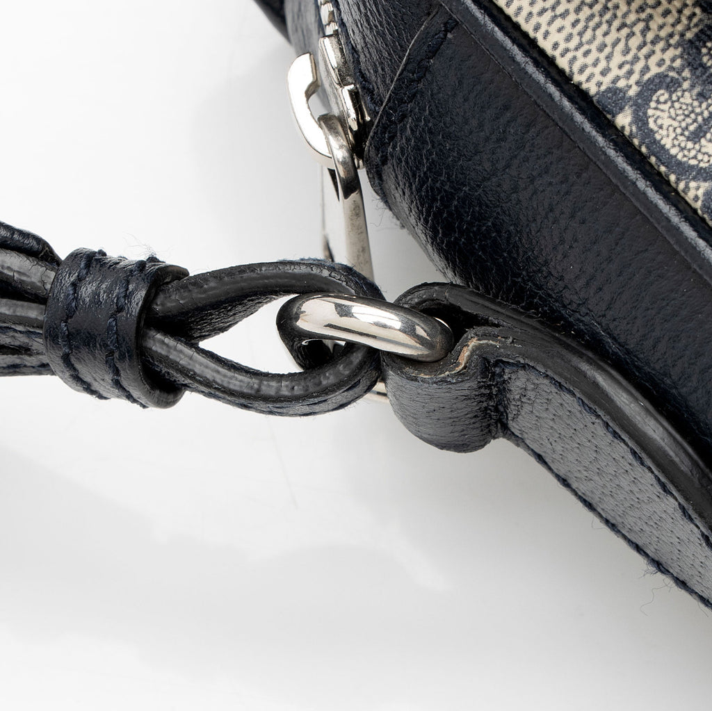 Gucci GG Supreme Ophidia Studded Web Flap Small Messenger (SHF-PTZrcp)