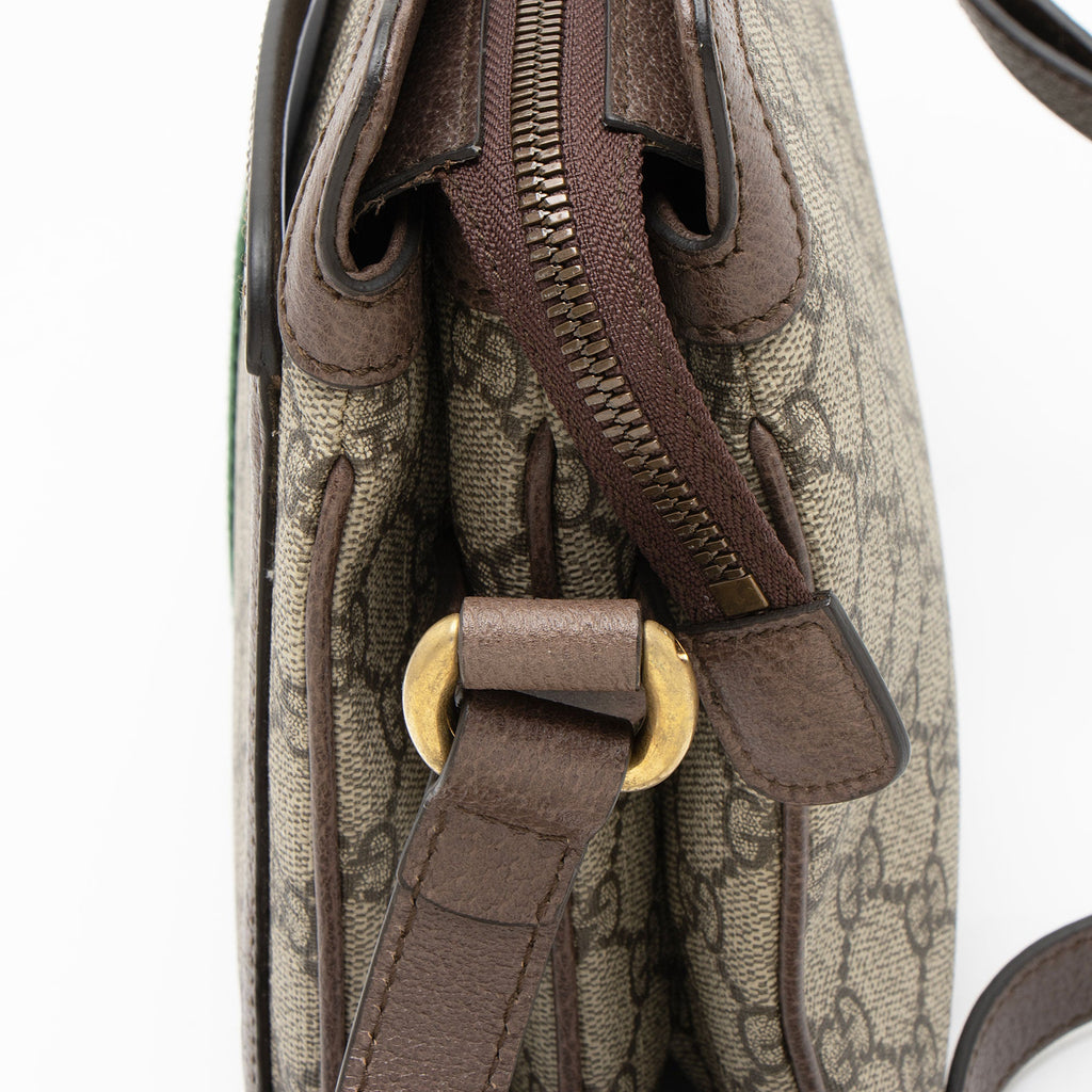 Gucci GG Supreme Ophidia Gusset Medium Crossbody