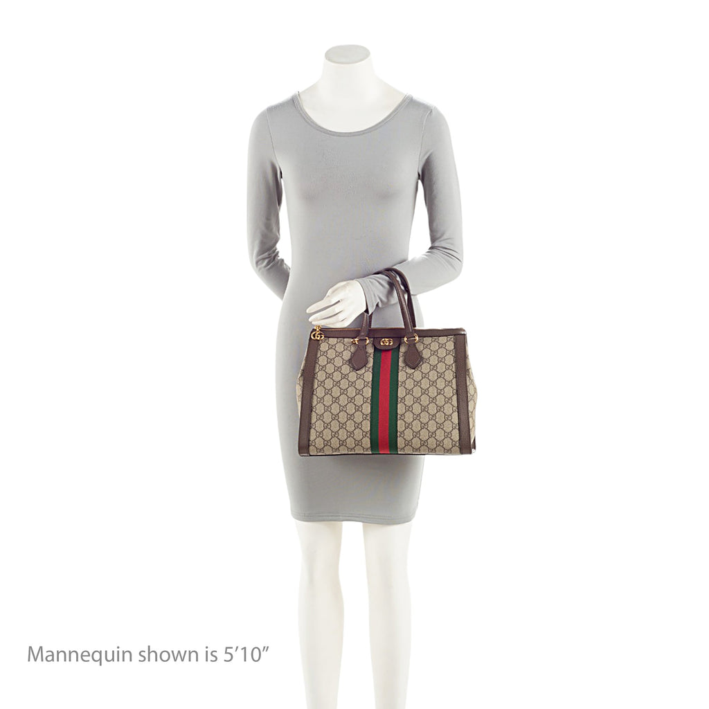 Gucci GG Supreme Ophidia Large Zip Tote