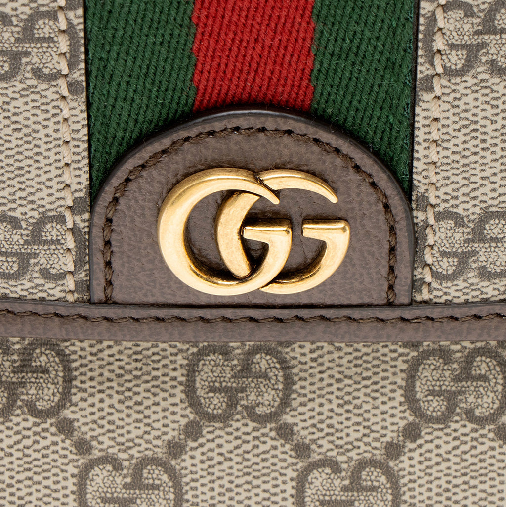 Gucci GG Supreme Ophidia Medium Flap Messenger