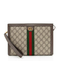 Gucci GG Supreme Ophidia Medium Wristlet