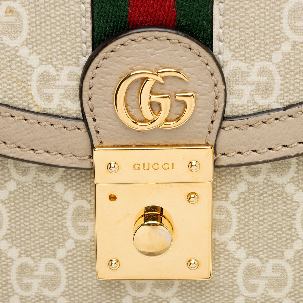 Gucci GG Supreme Ophidia Padlock Mini Top Handle