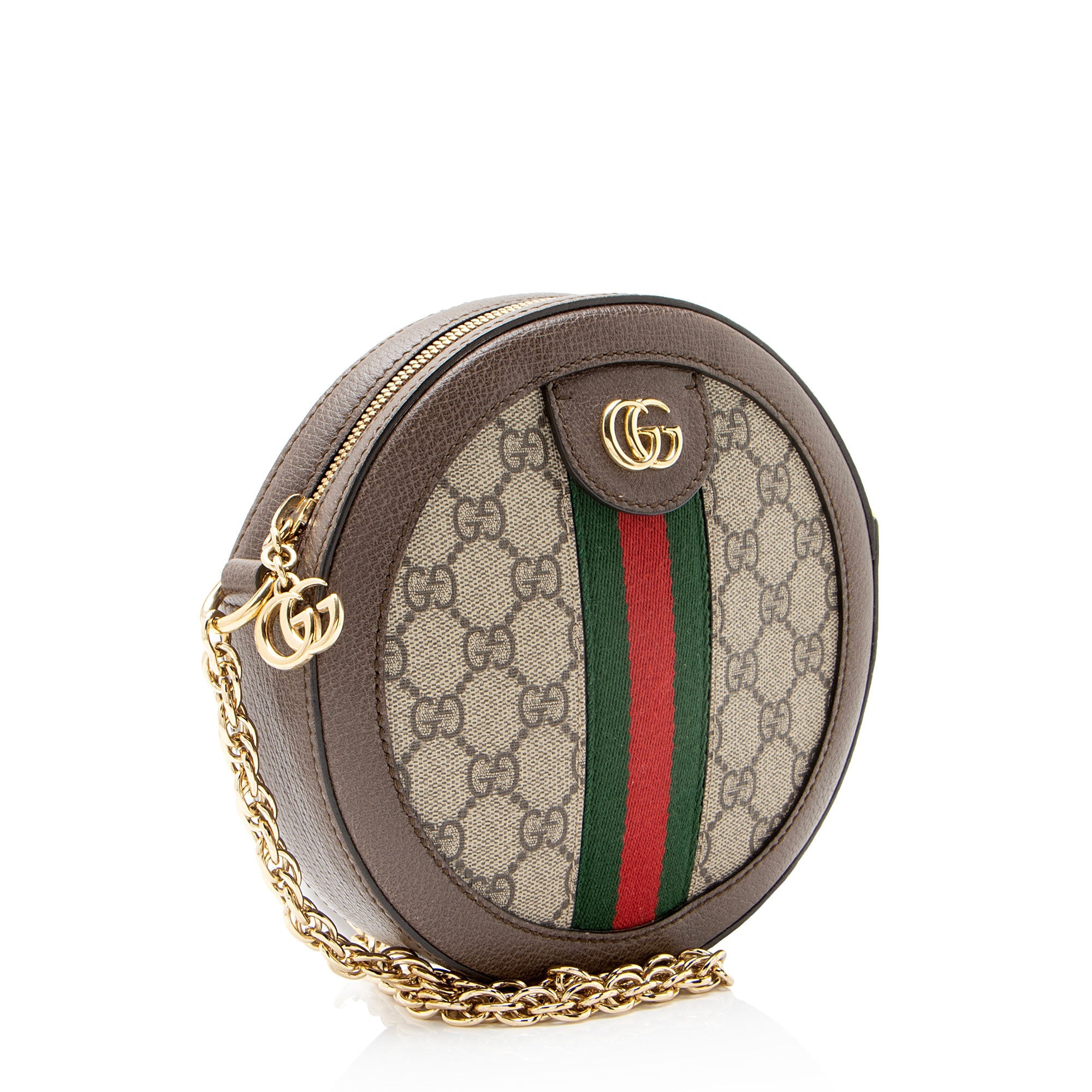 Gucci GG Supreme Ophidia Round Mini Shoulder Bag