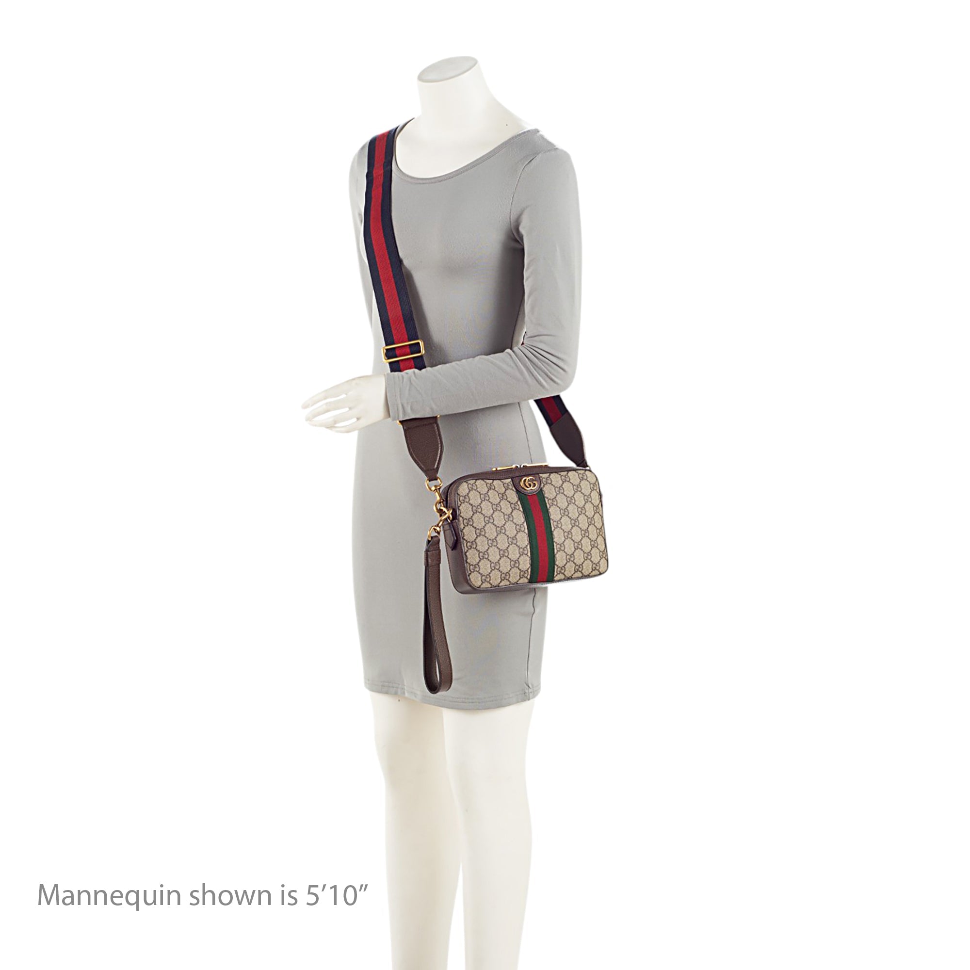 Gucci GG Supreme Ophidia Web Small Crossbody (SHF-E9hrMN)