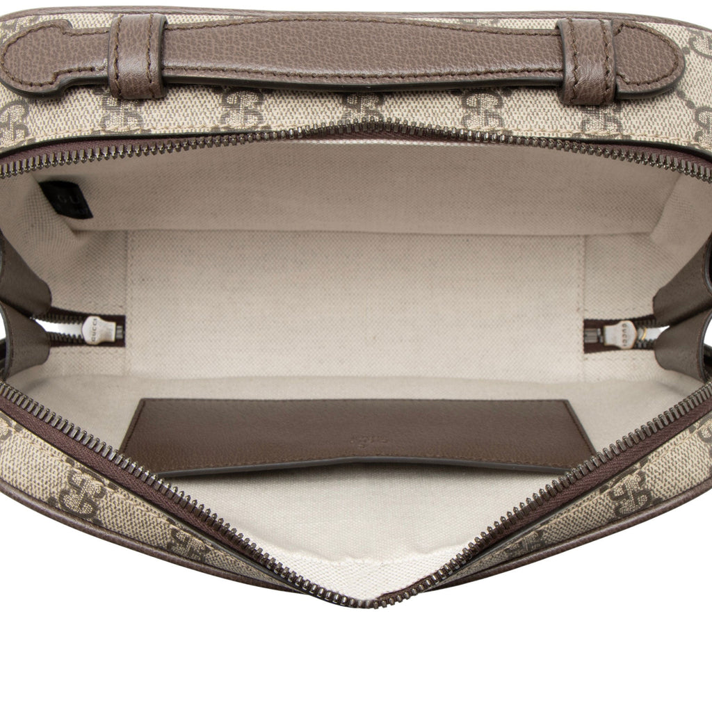 Gucci GG Supreme Ophidia Zip Around Small Crossbody