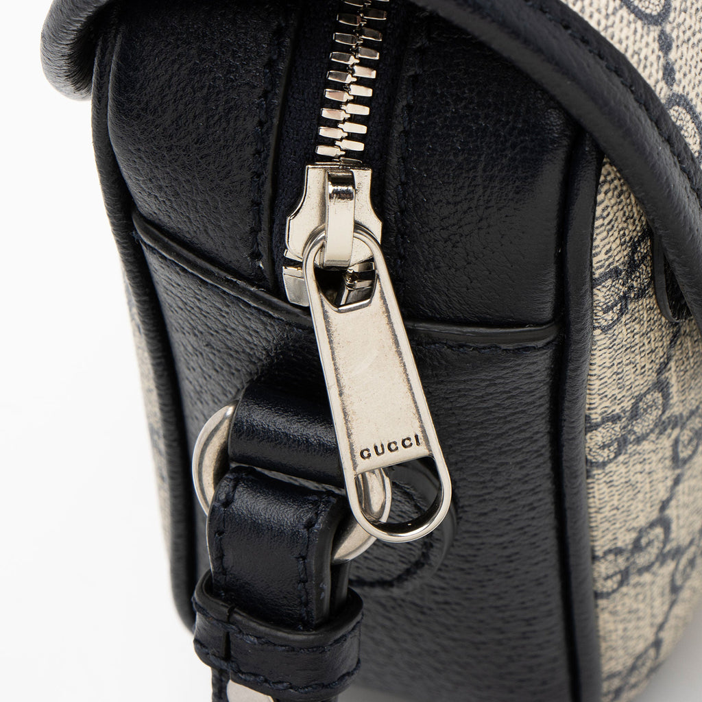 Gucci GG Supreme Ophidia Studded Web Flap Small Messenger (SHF-ken4qy)