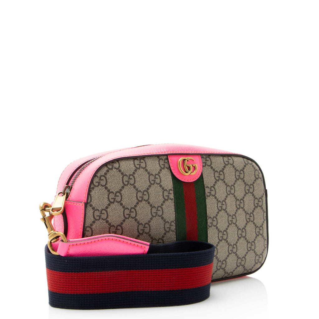 Gucci GG Supreme Ophidia Web Small Camera Bag