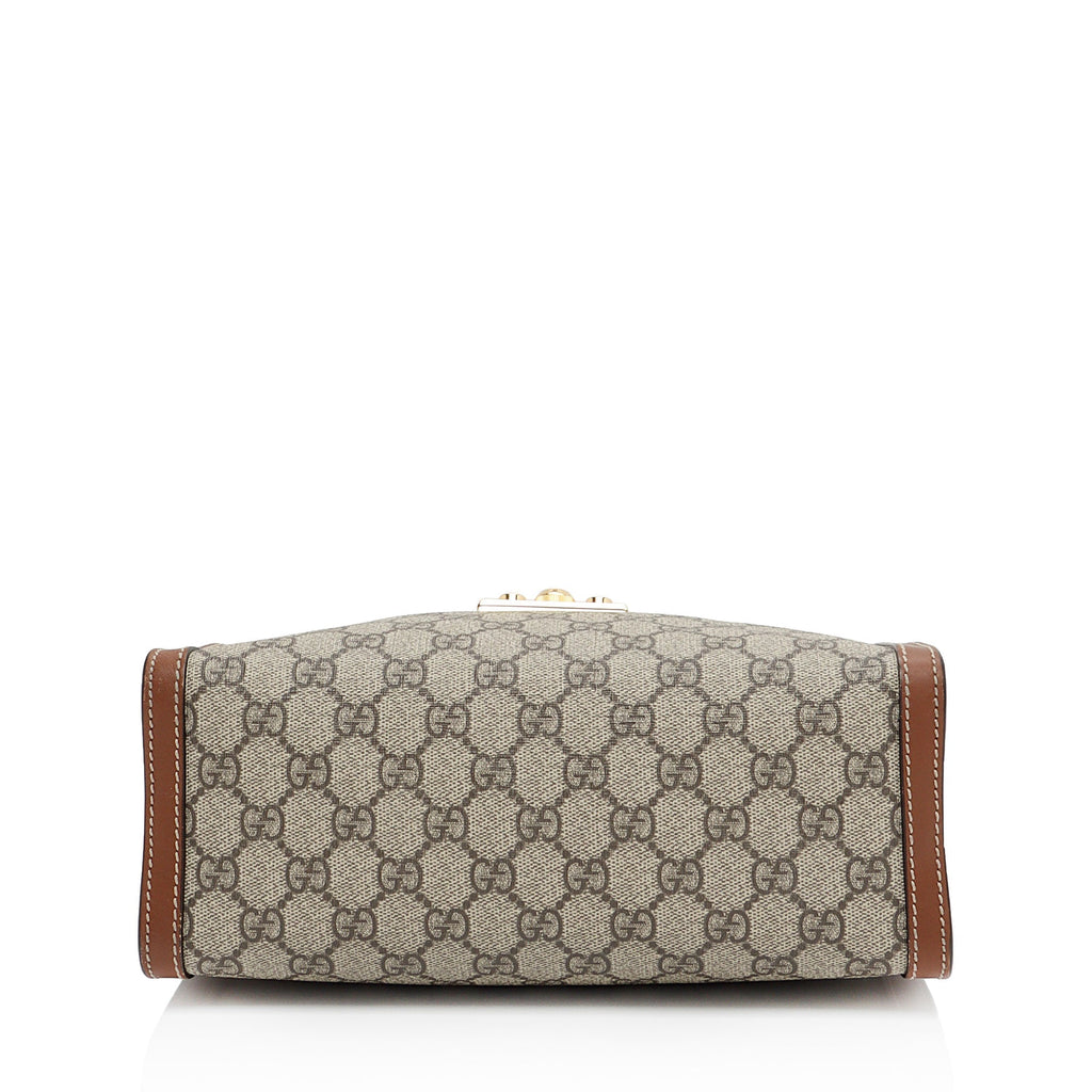 Gucci GG Supreme Padlock Chain Small Shoulder Bag (SHF-Z3zmfK)