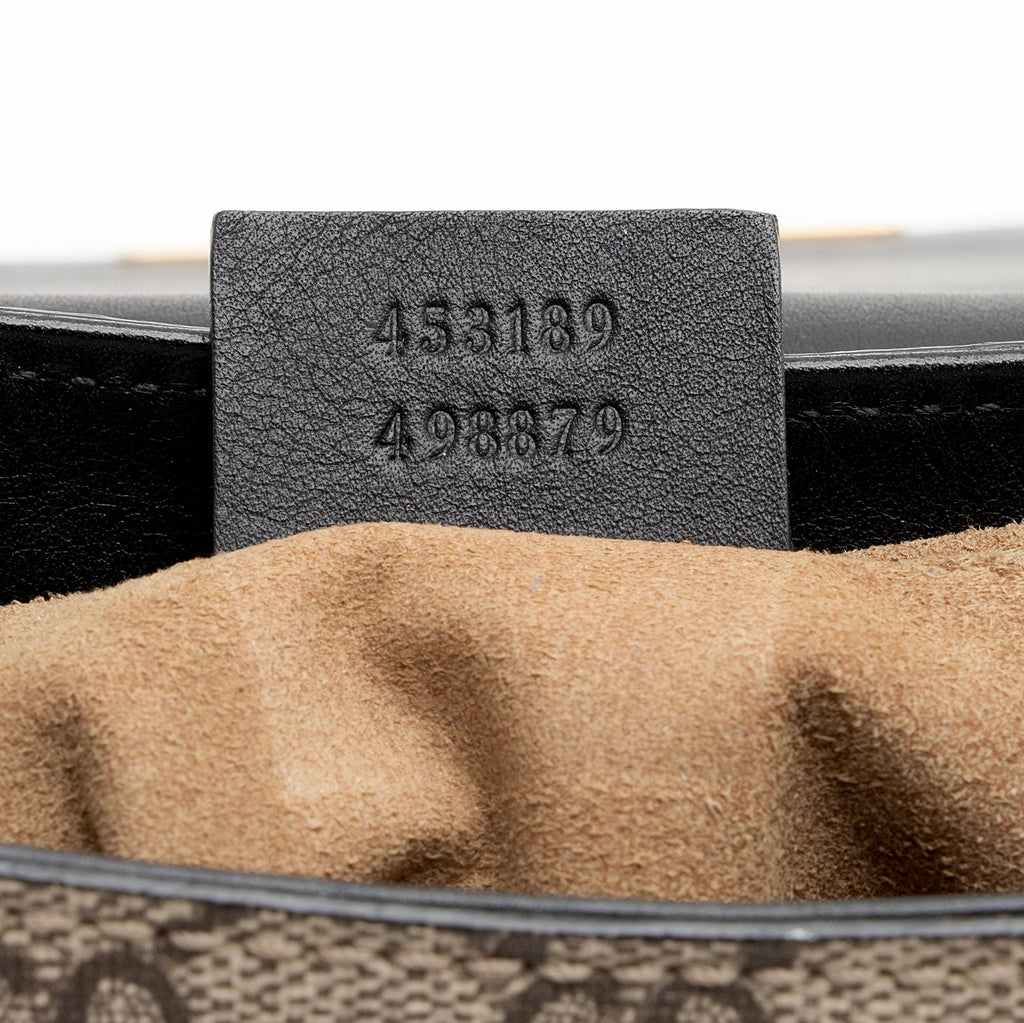 Gucci GG Supreme Padlock Saddle Medium Shoulder Bag (SHF-22972)