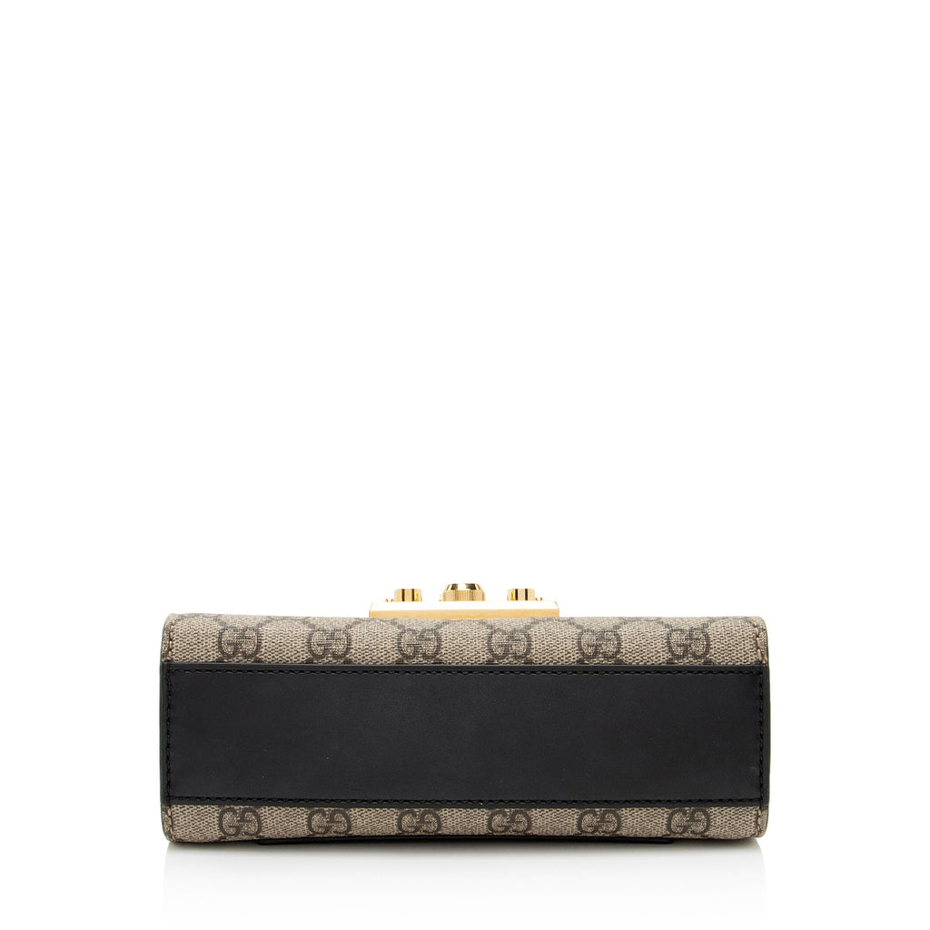 Gucci GG Supreme Padlock Small Shoulder Bag (SHF-pQQH48)