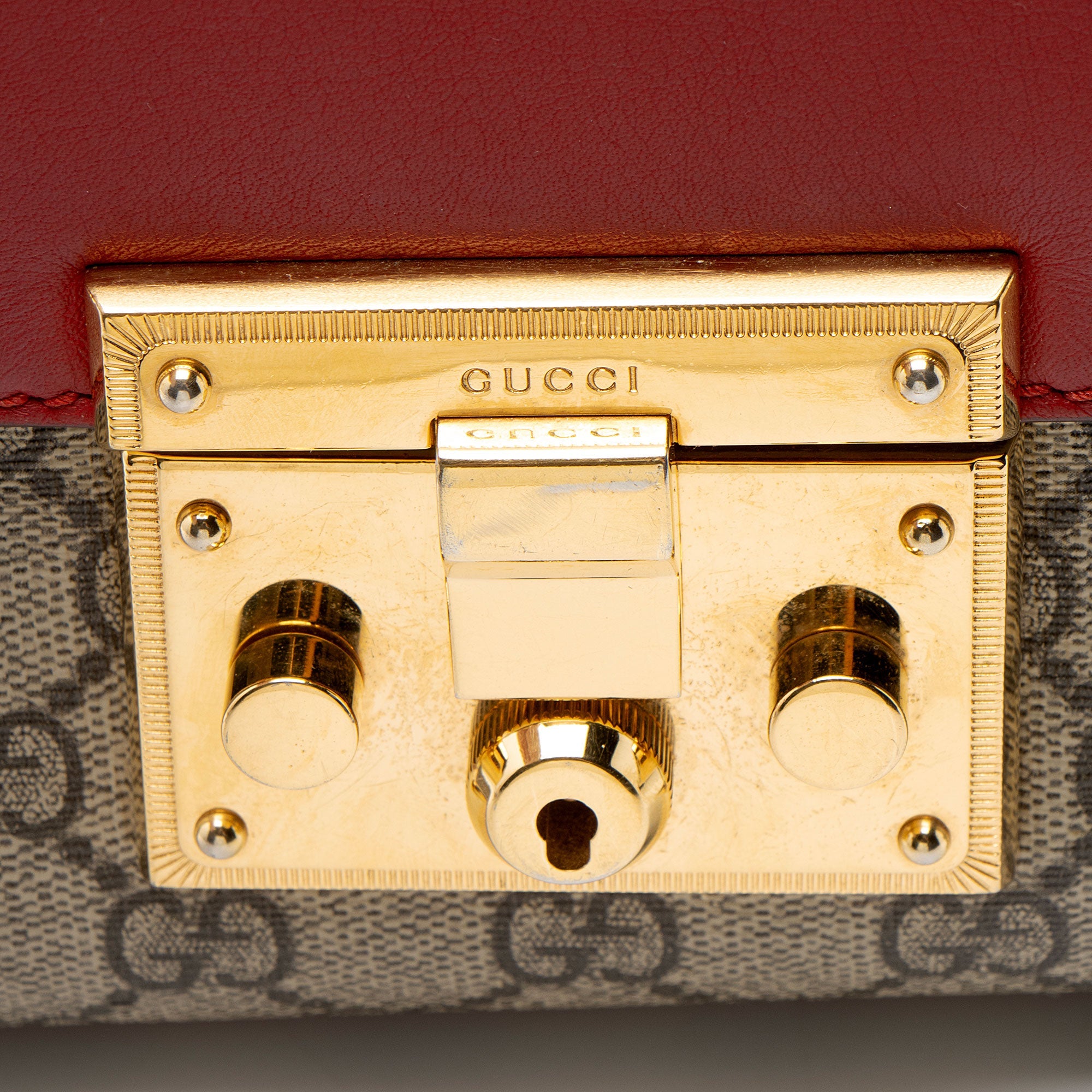 Gucci GG Supreme Padlock Small Shoulder Bag