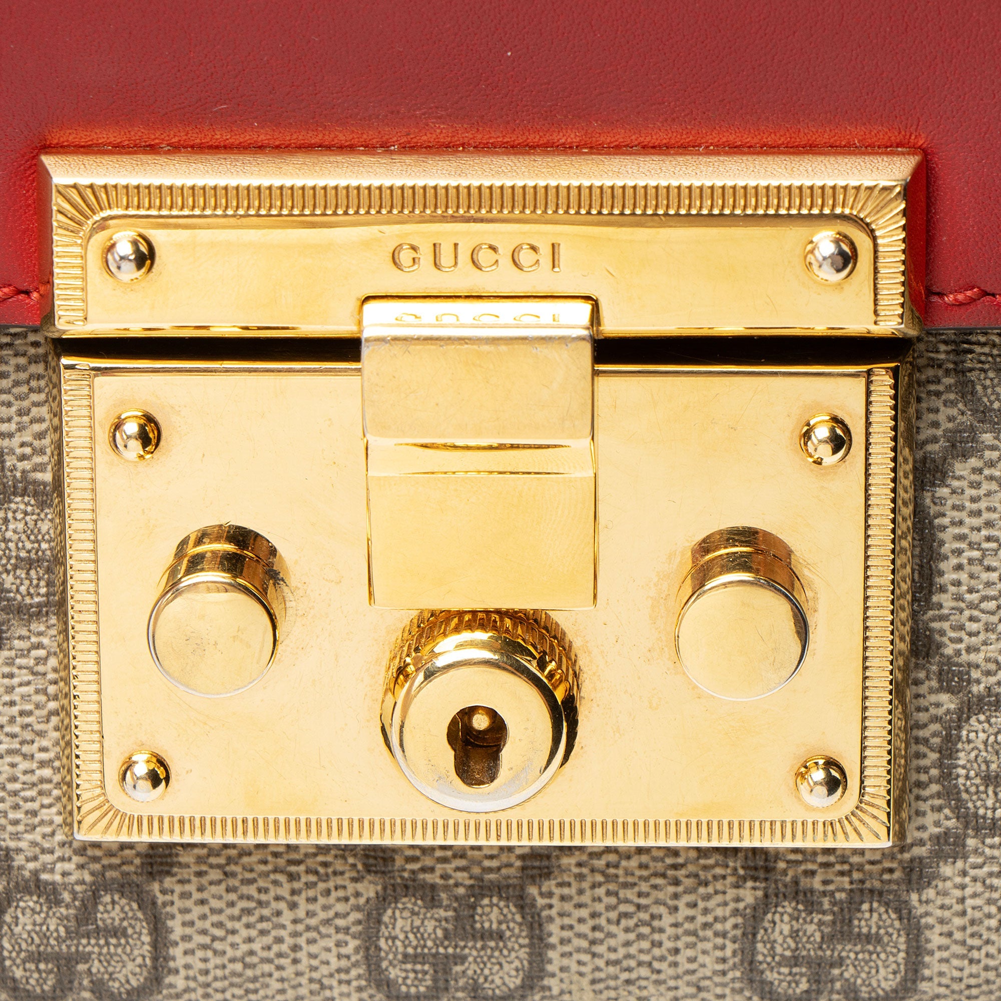 Gucci GG Supreme Padlock Small Shoulder Bag