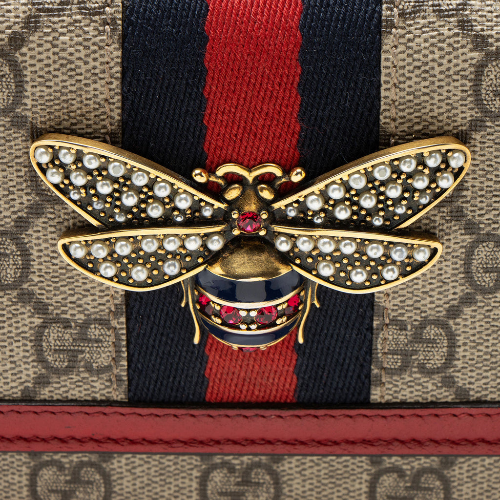 Gucci GG Supreme Queen Margaret Wallet on Chain