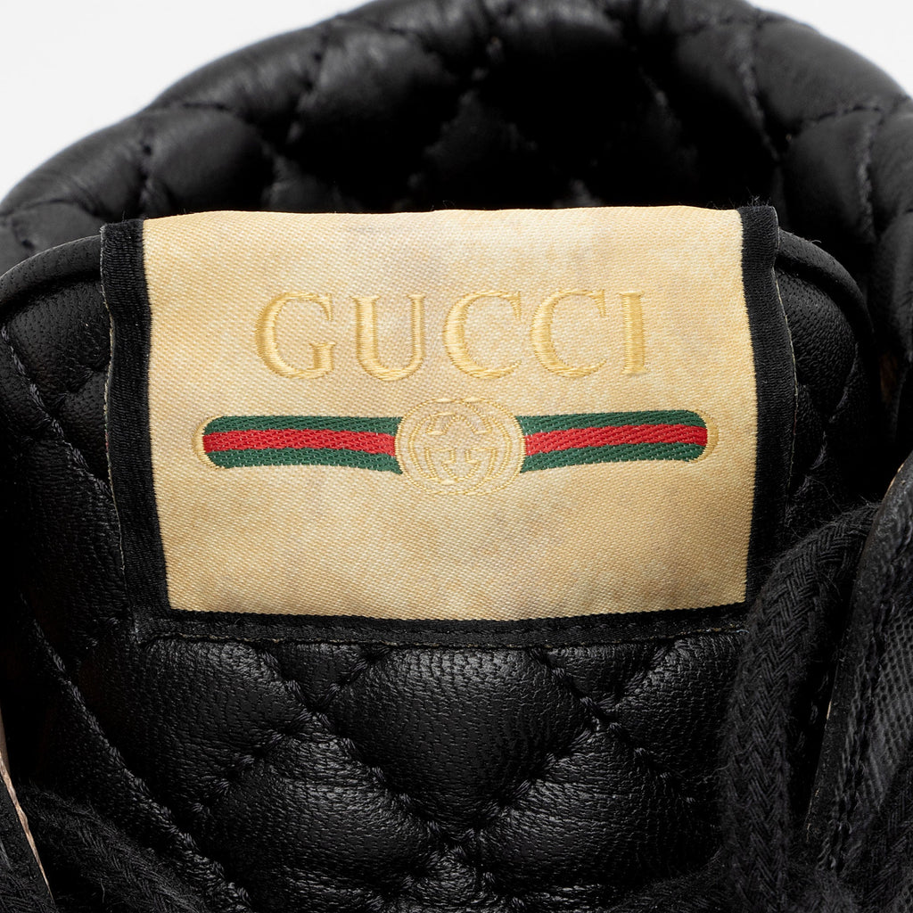 Gucci GG Supreme Quilted Calfskin Combat Boots - Size 9 / 39 (SHF-FX4r8v)