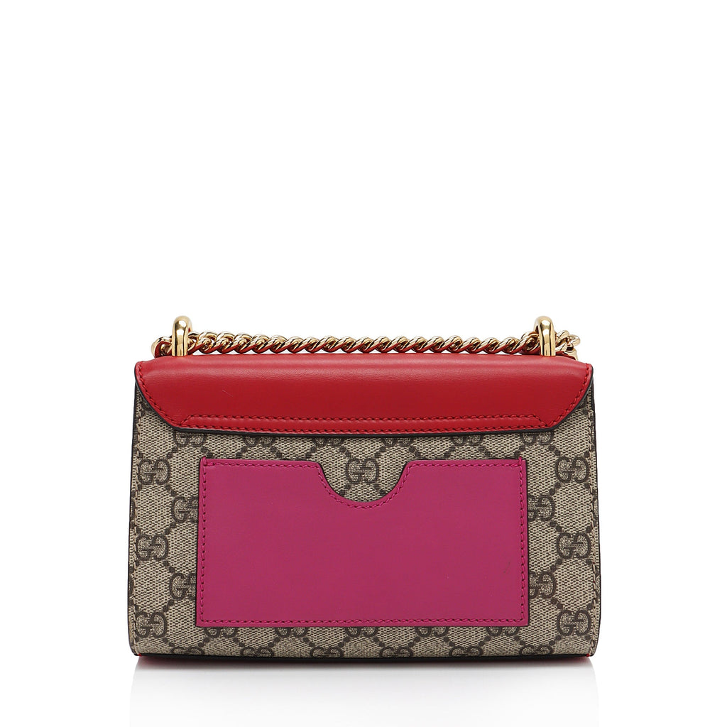 Gucci GG Supreme Small Padlock Shoulder Bag (SHF-121XFL)