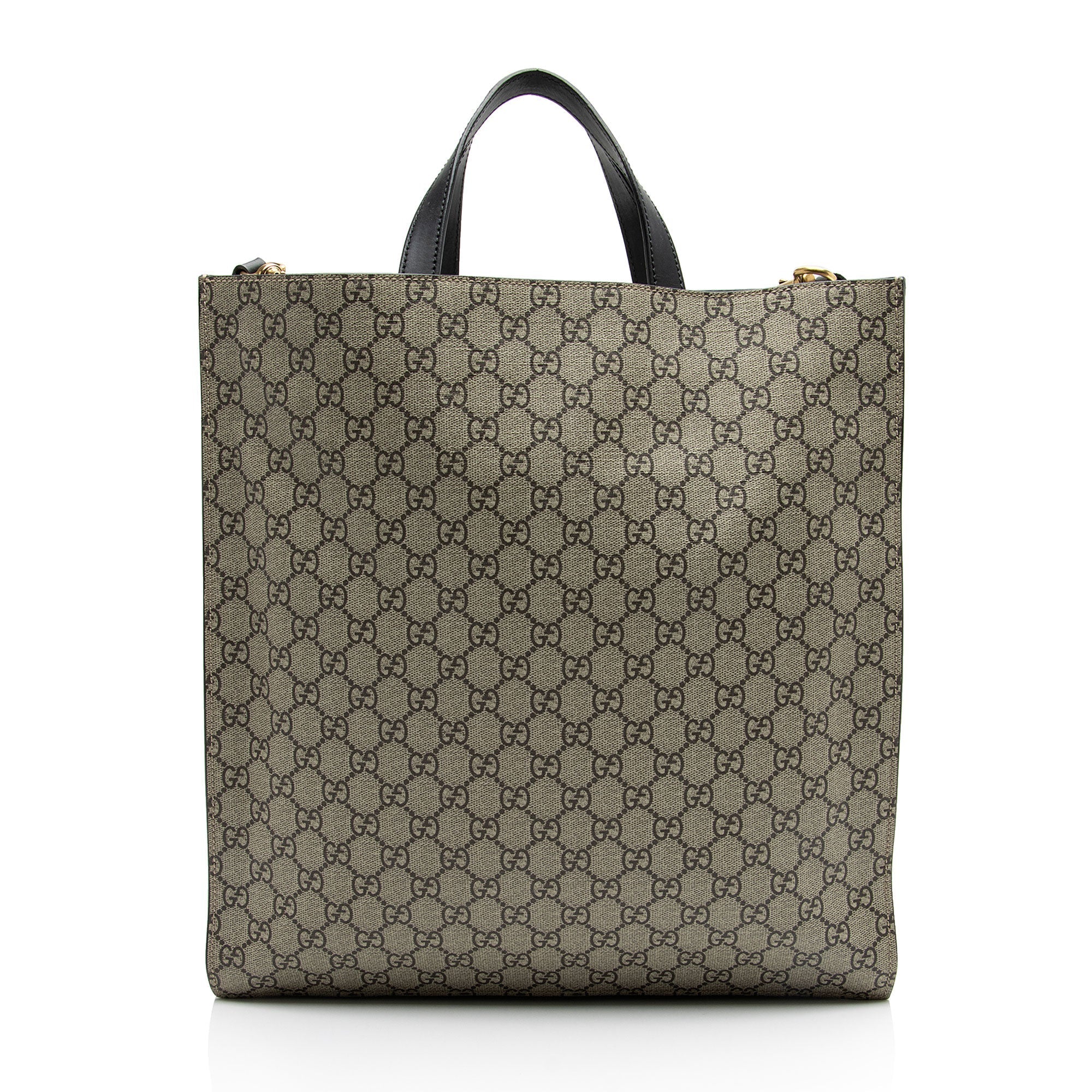 Gucci GG Supreme Soft Angry Cat Vertical Courrier Tote (SHF-BjgJPe)