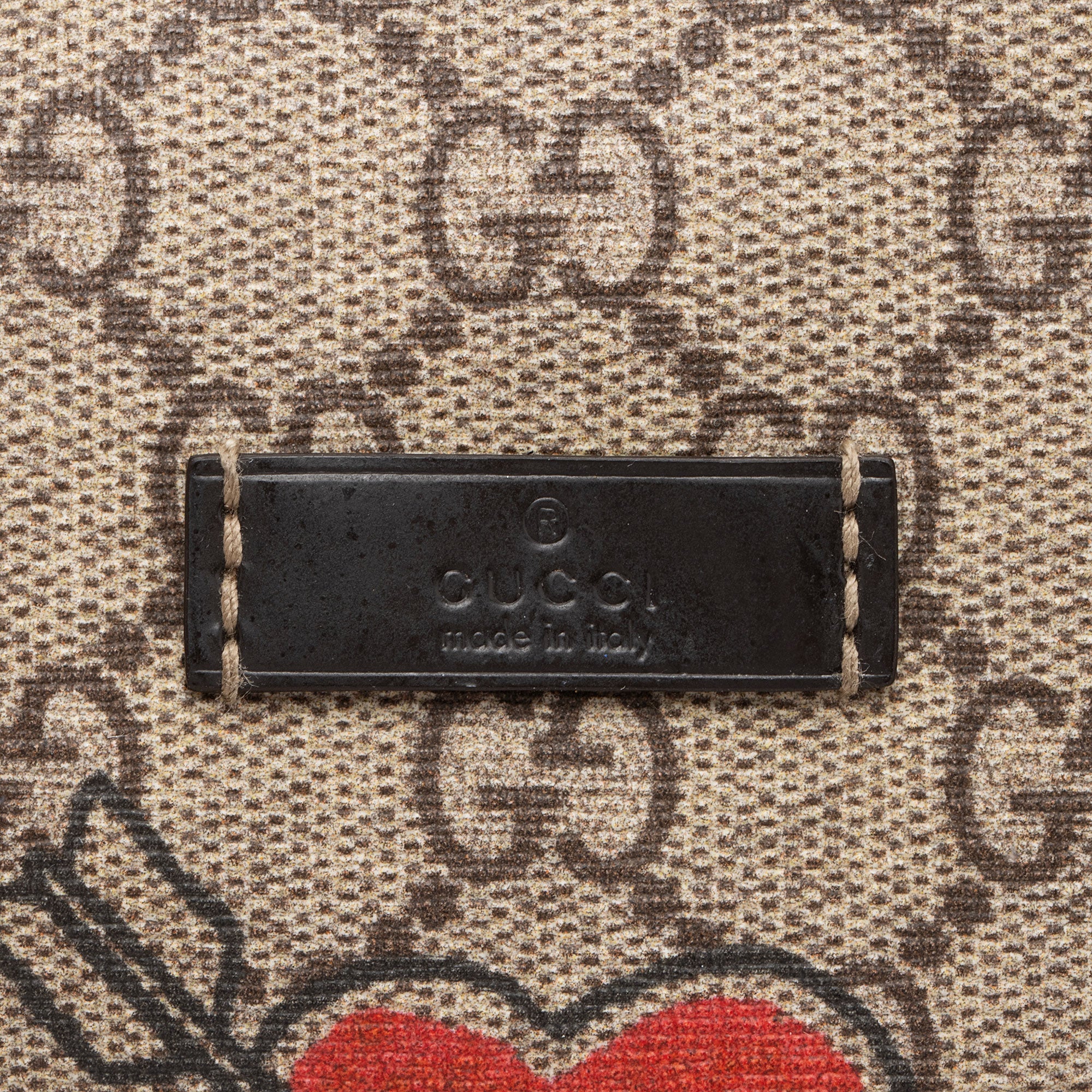 Gucci GG Supreme Tattoo Heart Medium Boston Bag (SHF-CqiJiV)
