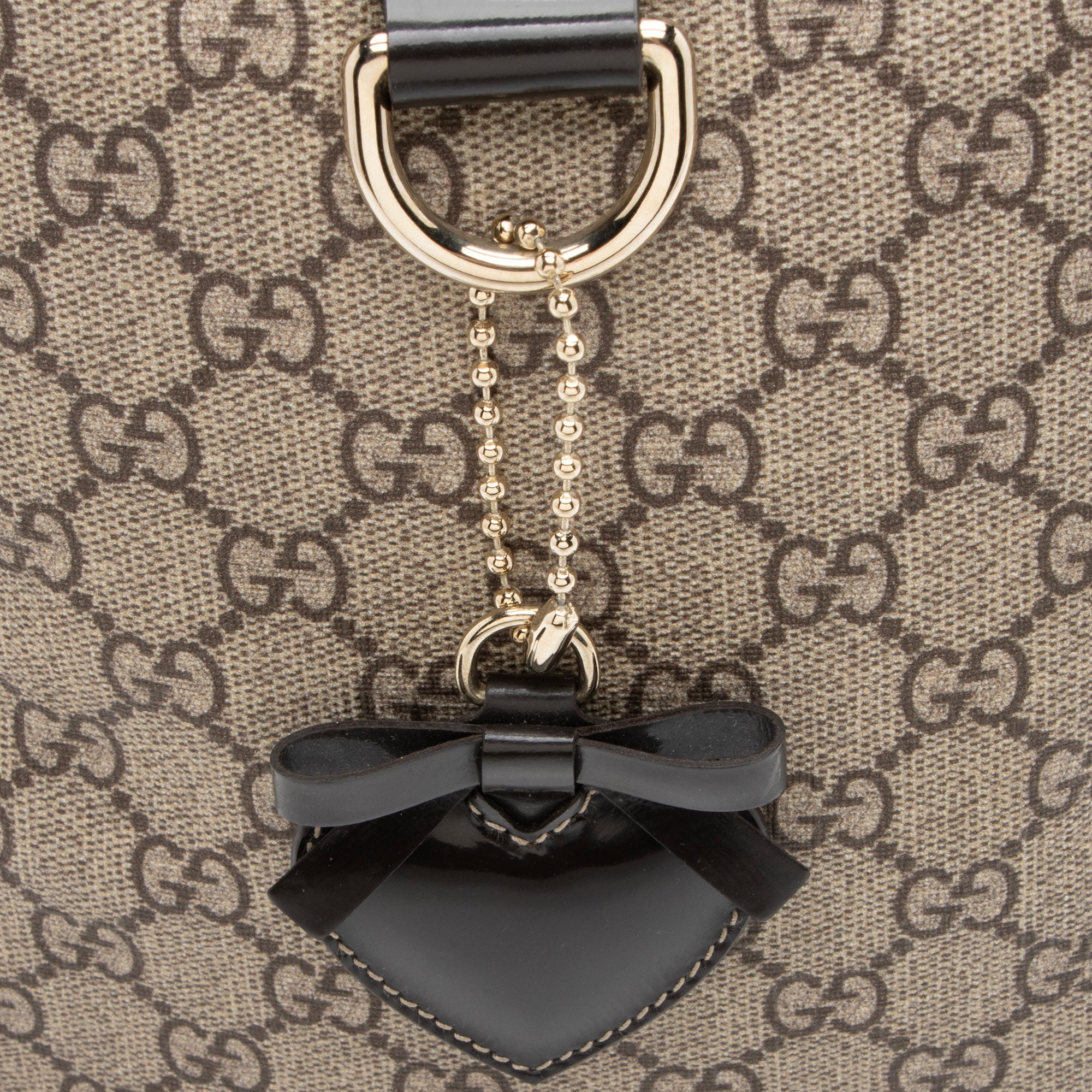 Gucci GG Supreme Tattoo Heart Medium Boston Bag
