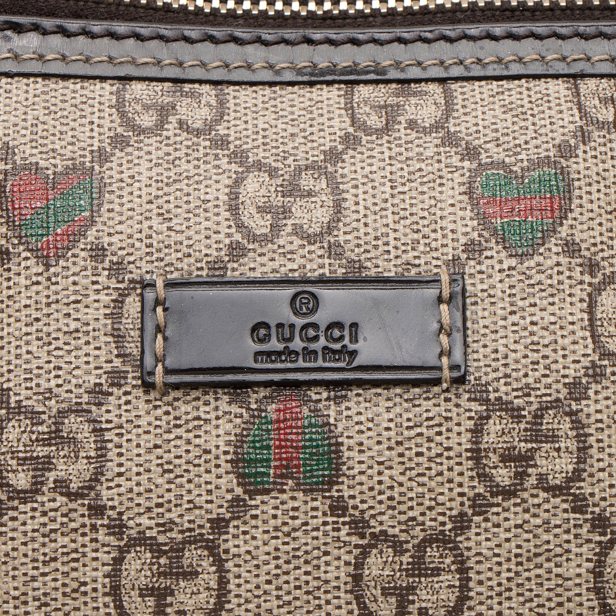 Gucci GG Supreme Tattoo Hearts Joy Boston Bag