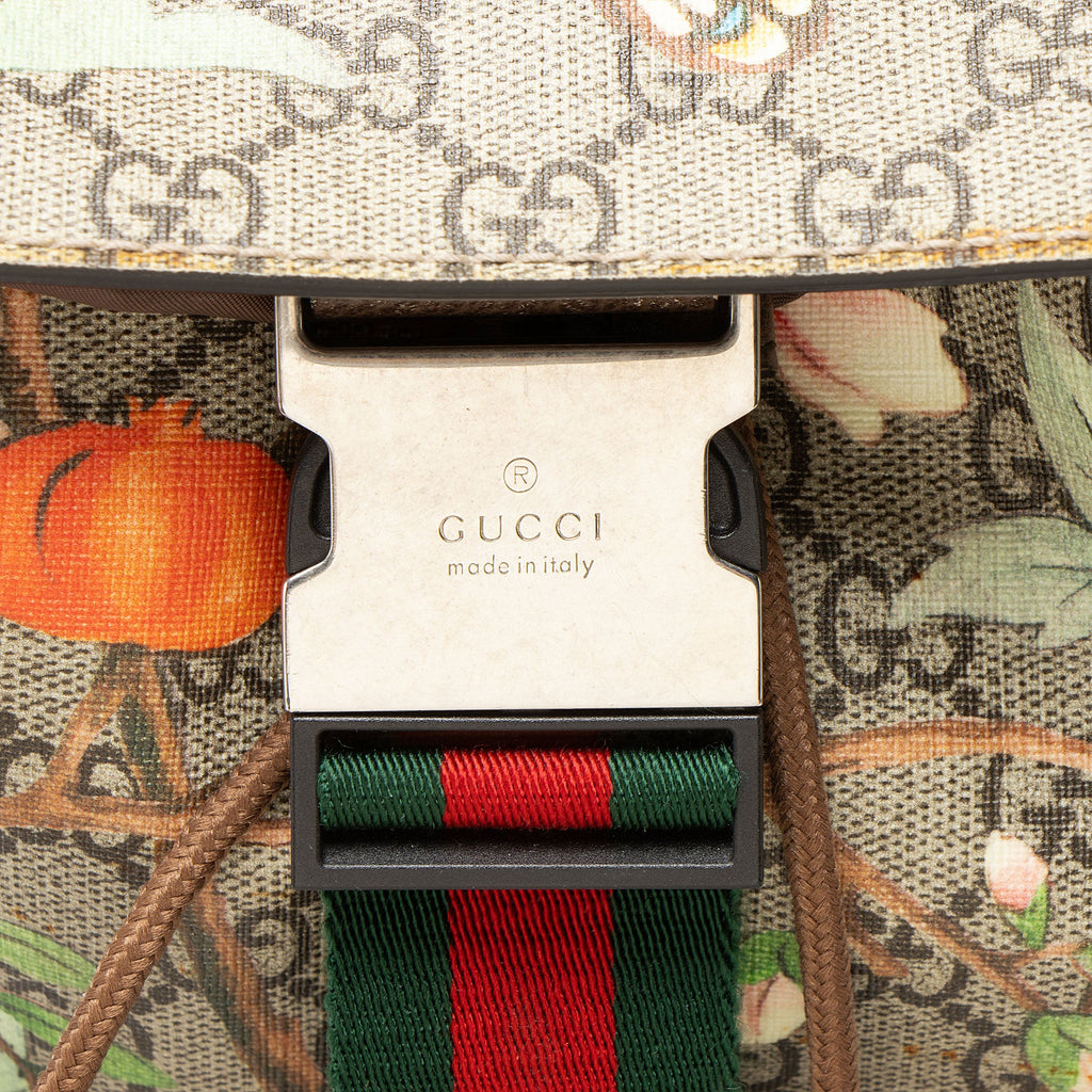 Gucci GG Supreme Tian Drawstring Backpack