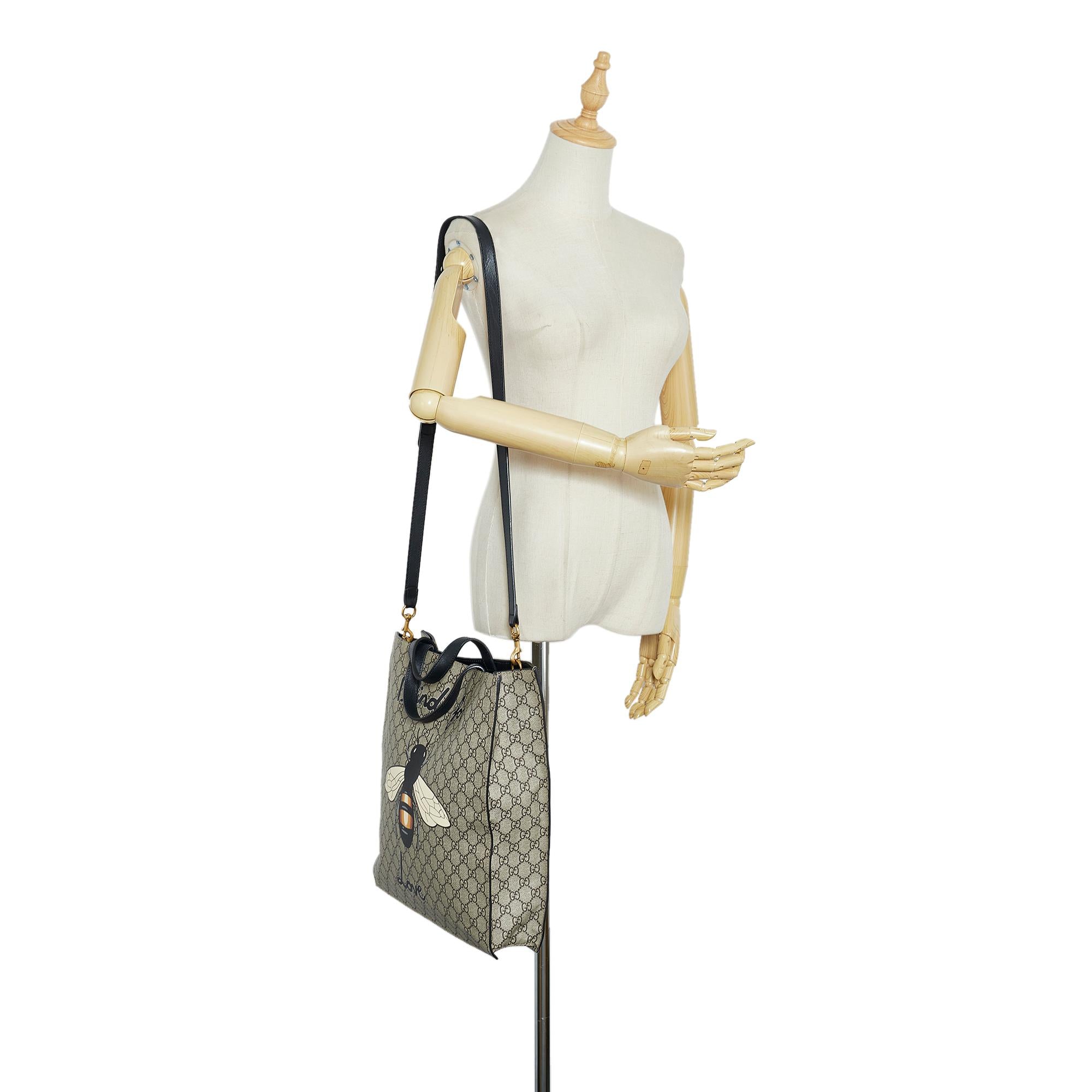 Gucci GG Supreme Web Animalier Satchel (SHG-aiiY9A)