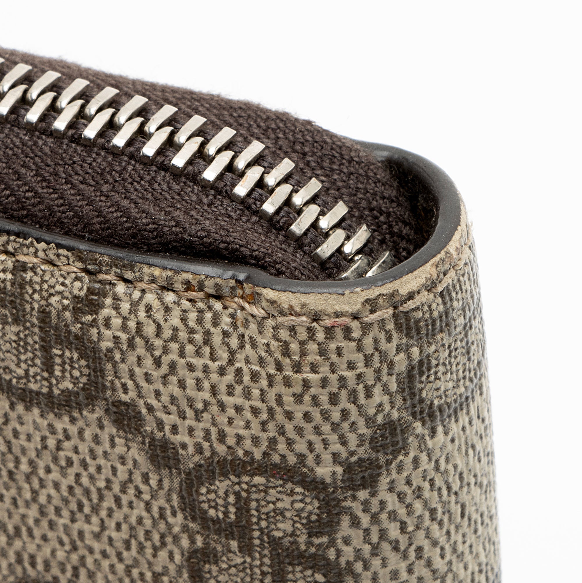 Gucci GG Supreme Web Bee Zip Around Wallet