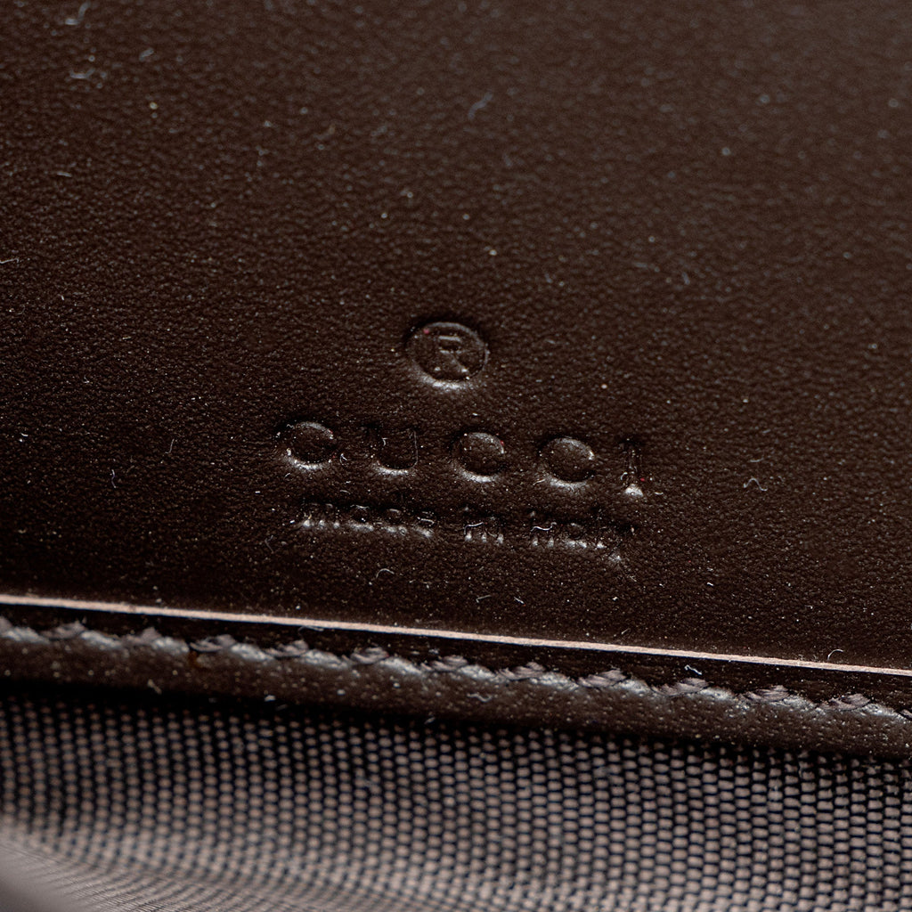 Gucci GG Supreme Web Bee Zip Around Wallet
