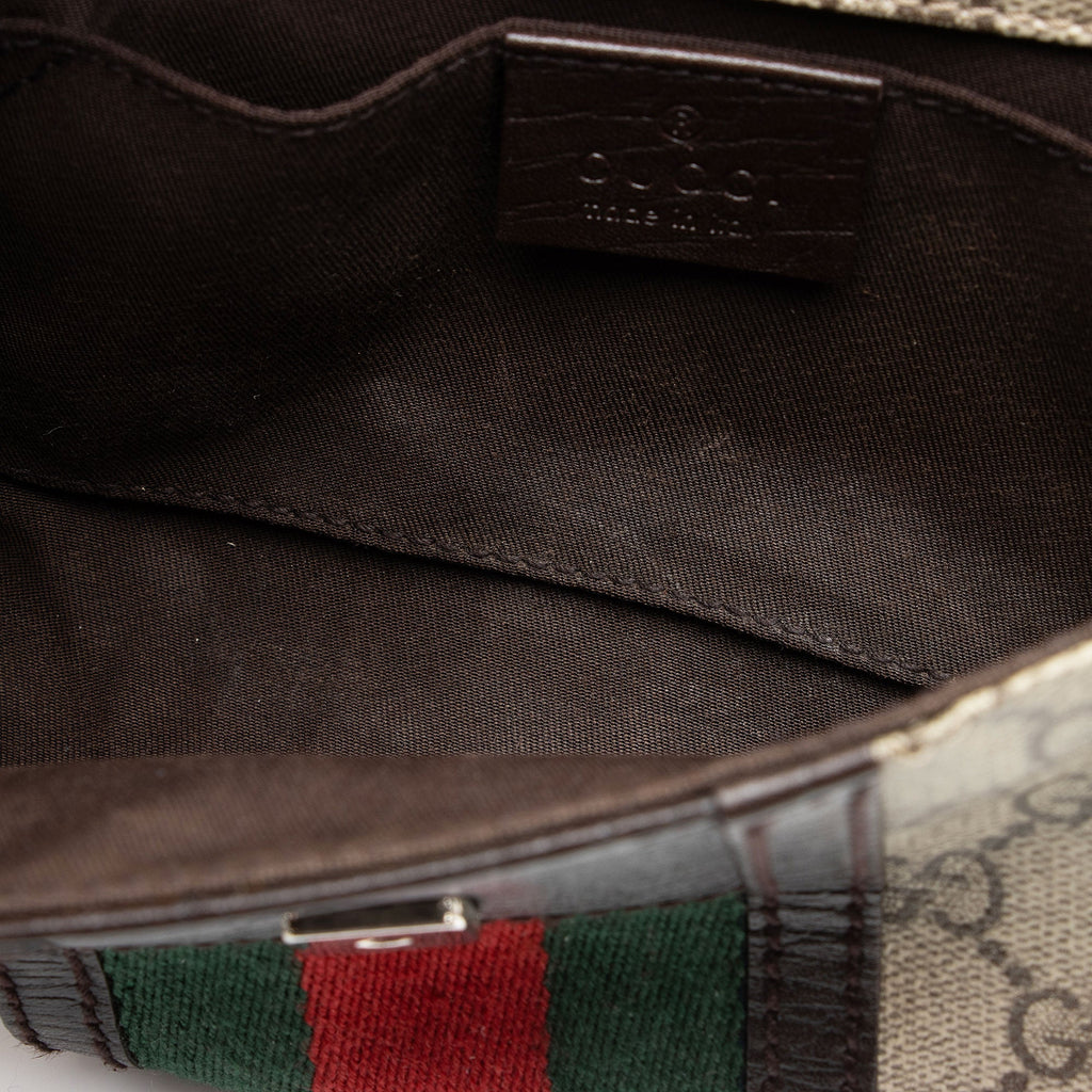 Gucci GG Supreme Web Belt Bag (SHF-Bdkuvr)