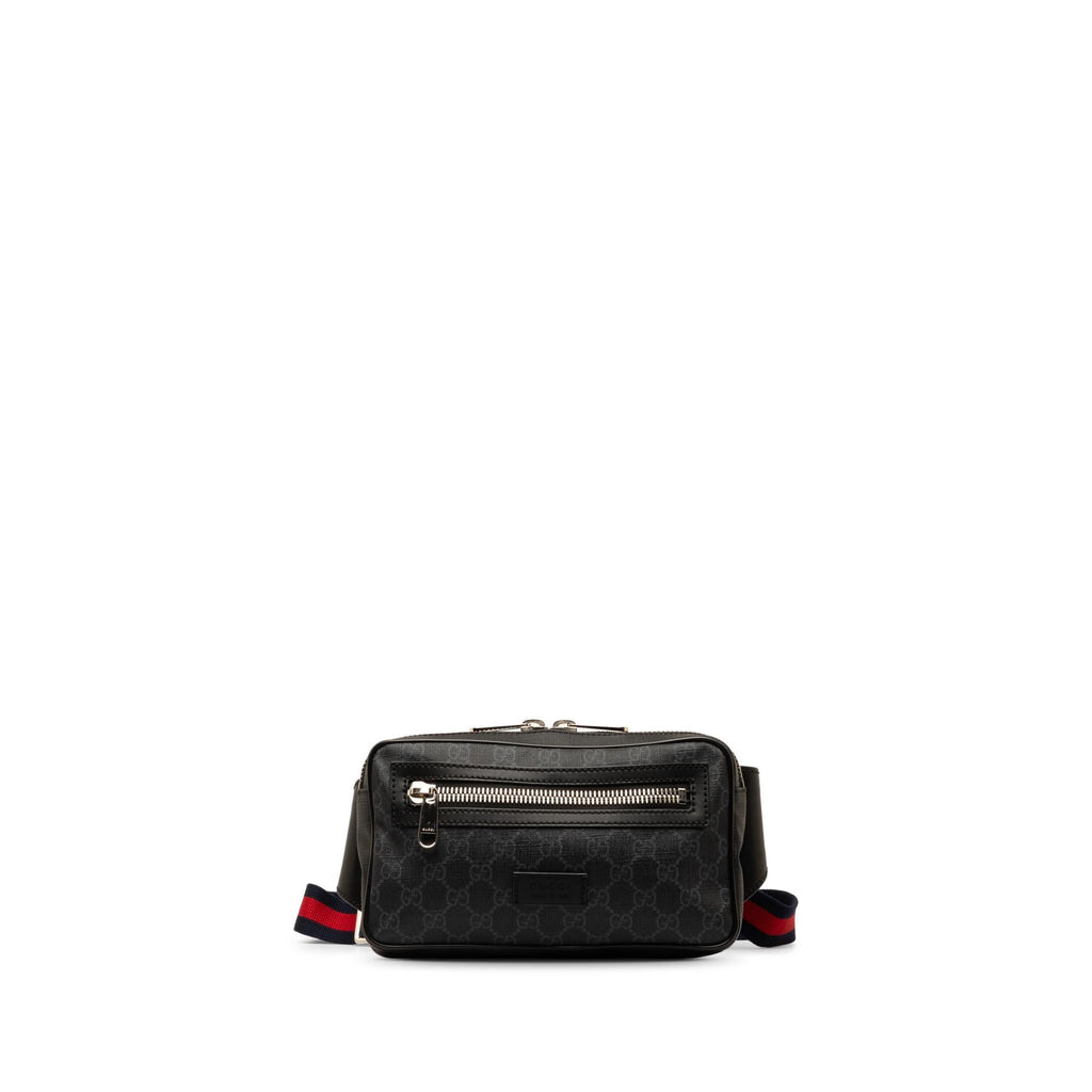 Gucci GG Supreme Web Belt Bag (SHG-fqt5v2)