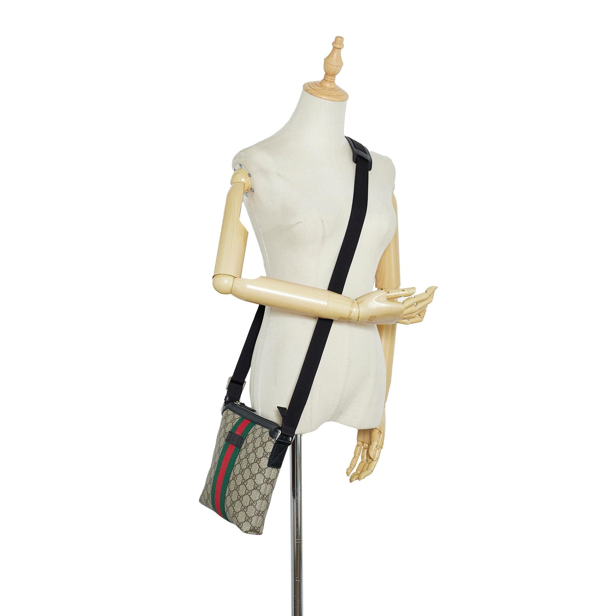 Gucci GG Supreme Web Crossbody (SHG-0RcW81)