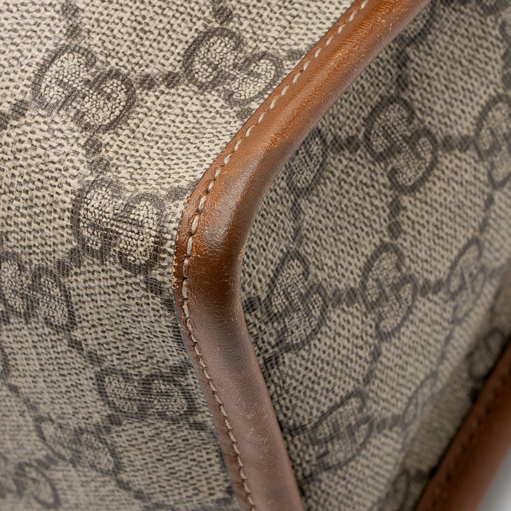 Gucci GG Supreme Web Flap Medium Messenger