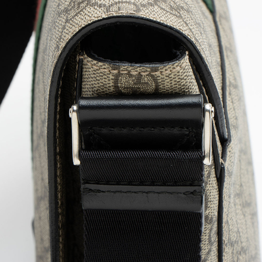 Gucci GG Supreme Web Flap Messenger