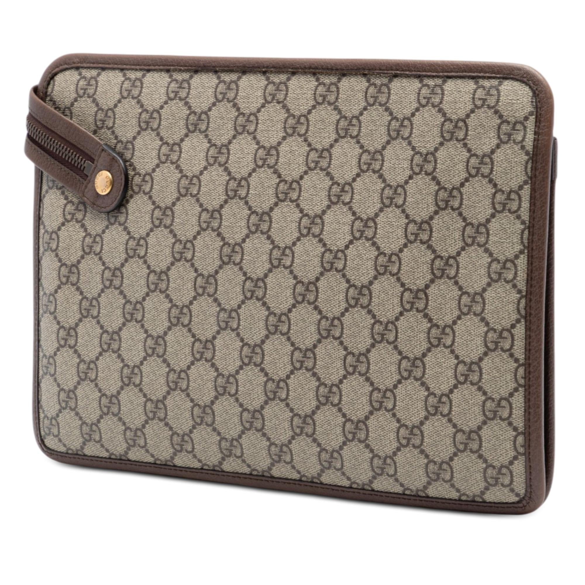 Gucci GG Supreme Web Ophidia Clutch