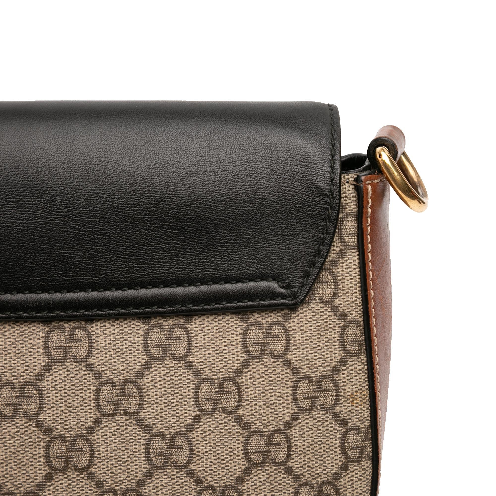 Gucci GG Supreme Web Padlock Crossbody