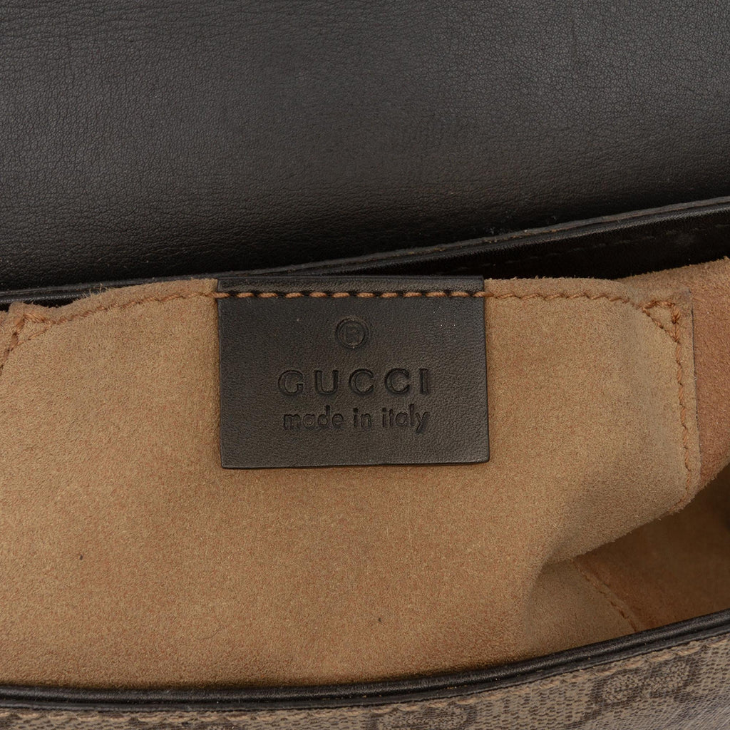 Gucci GG Supreme Web Padlock Crossbody