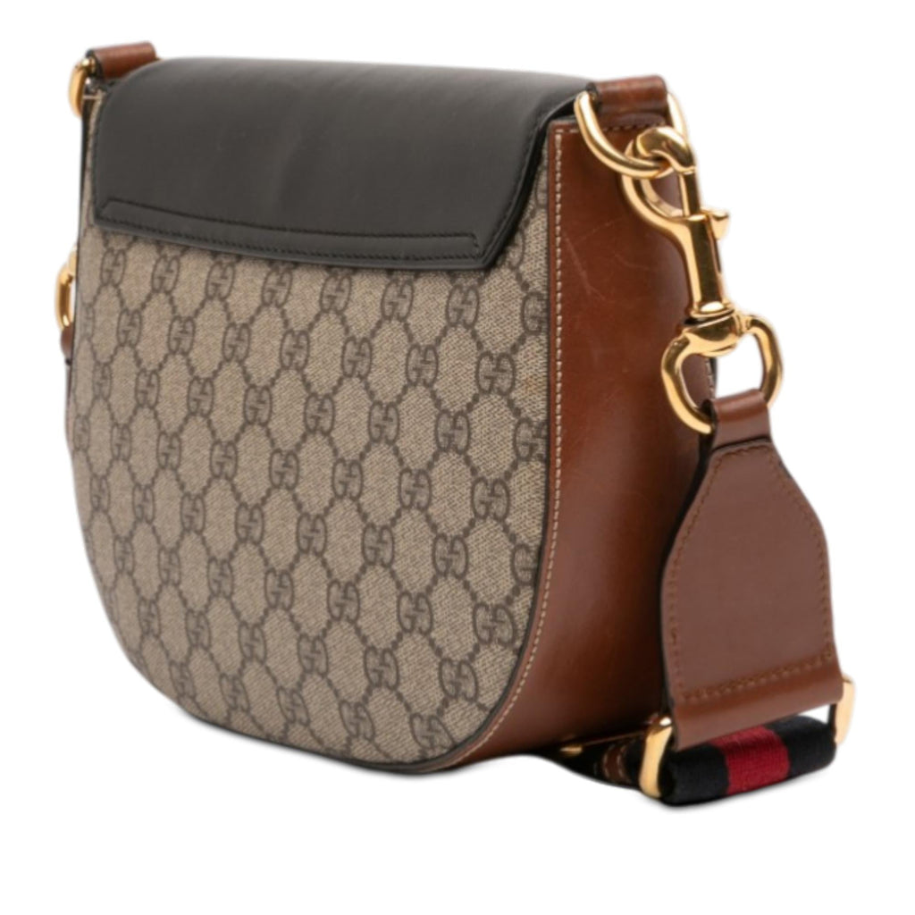 Gucci GG Supreme Web Padlock Crossbody