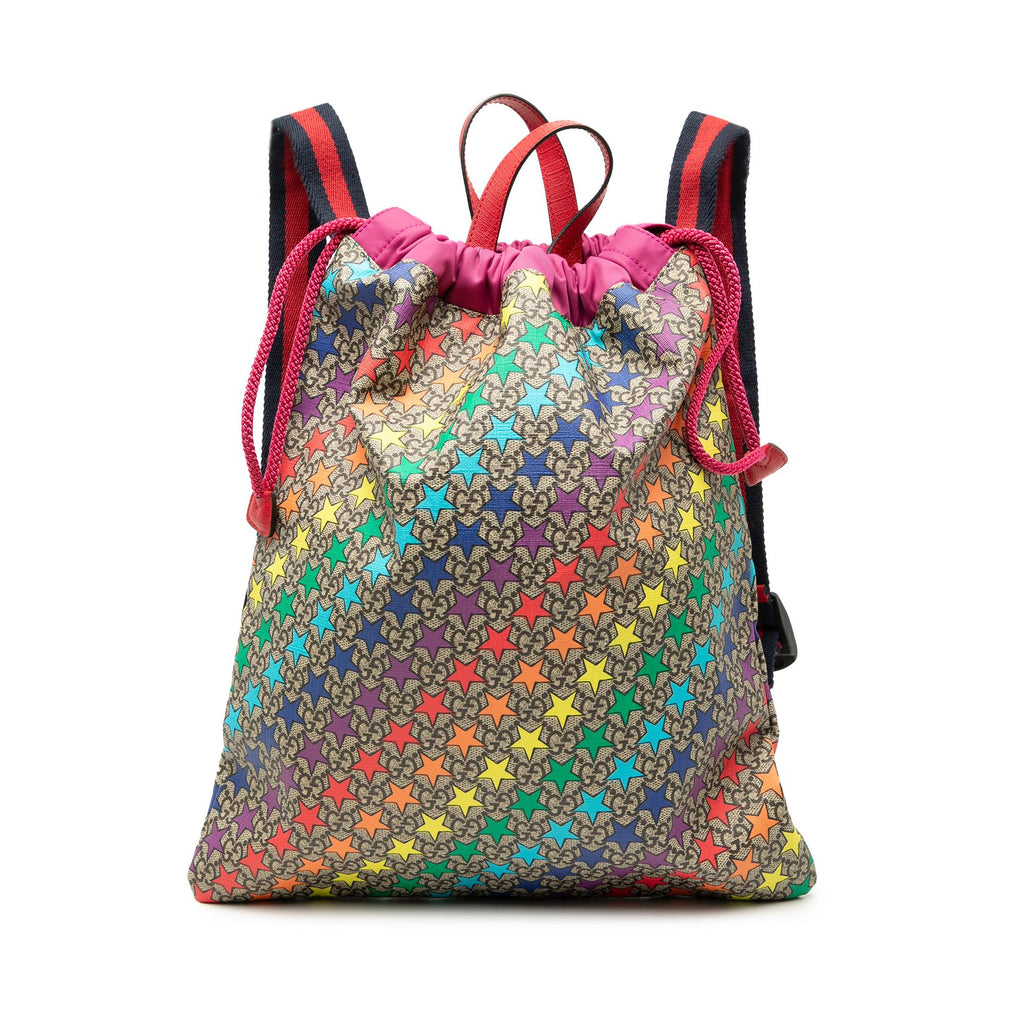 Gucci GG Supreme Web Star Print Childrens Backpack