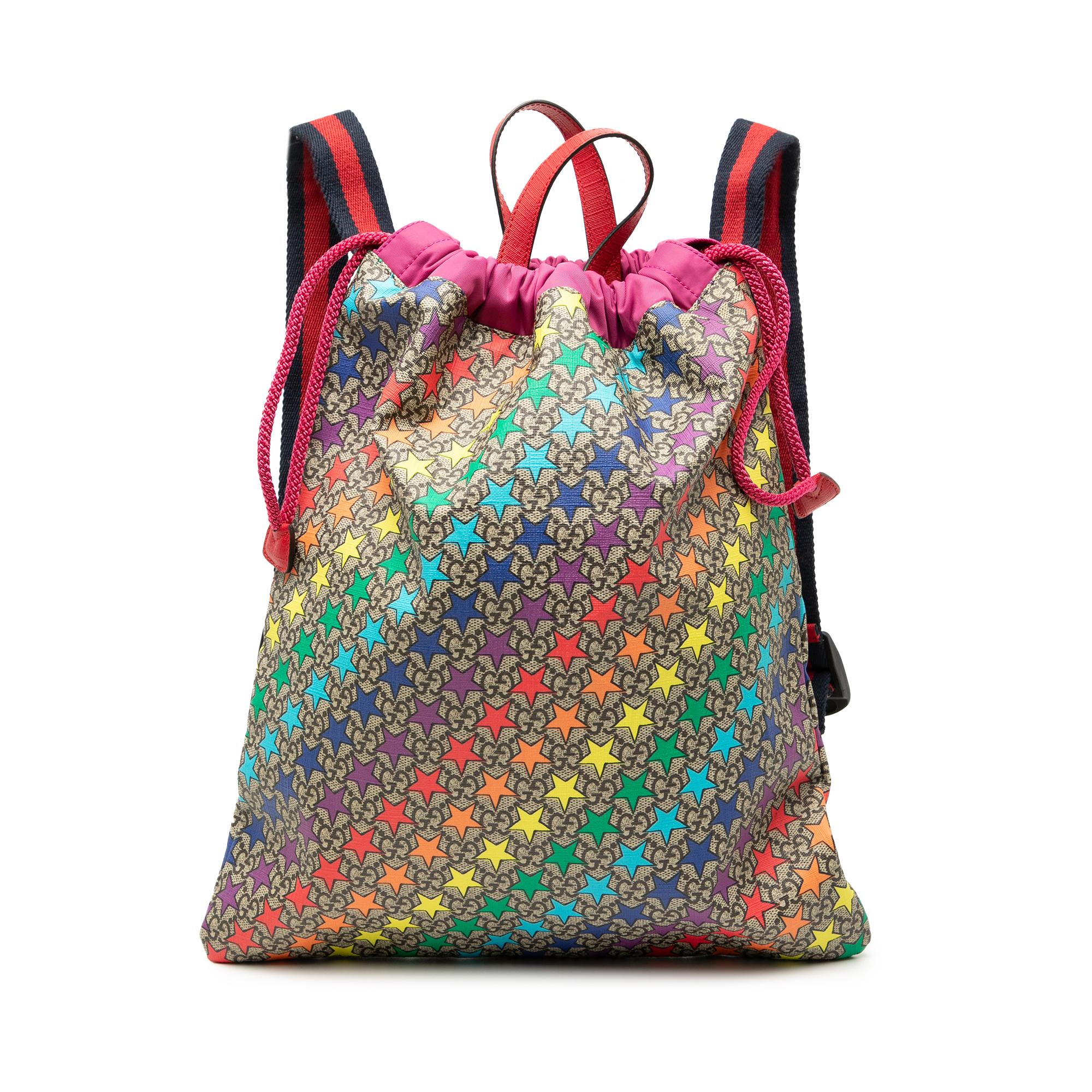 Gucci GG Supreme Web Star Print Childrens Backpack