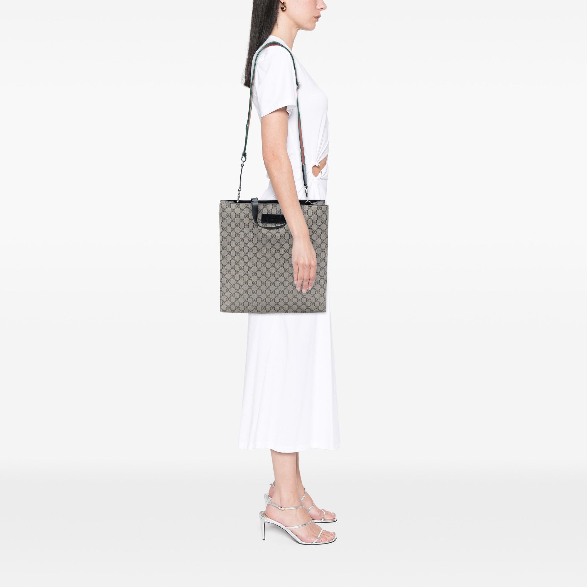 Gucci GG Supreme Web Vertical Satchel